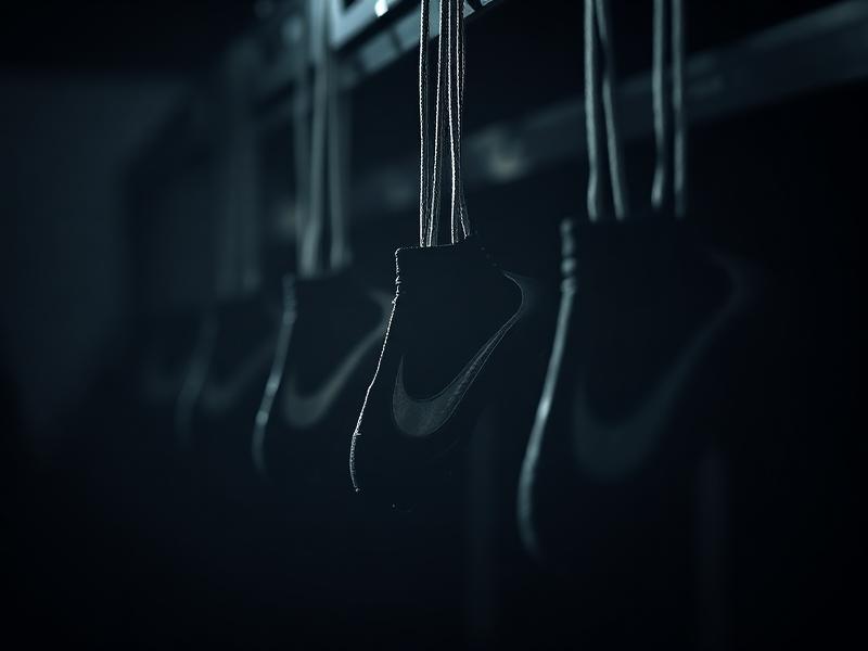 Vestiaire avec crampons suspendus